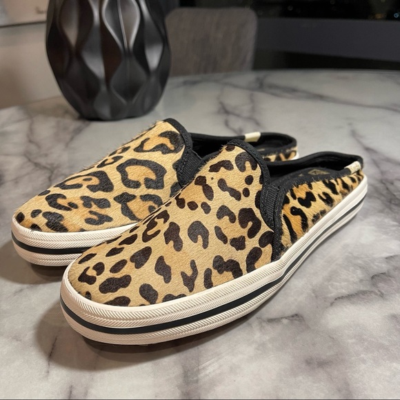 Keds by Kate Spade New York double decker leopard mules - Picture 2 of 7